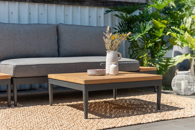 Soffbord för utomhusbruk TOPAZ soffbord 73 cm - magnesiumgrått - Utemöbler - Trädgårdsbord & Utebord - Soffbord utomhus & loungebord