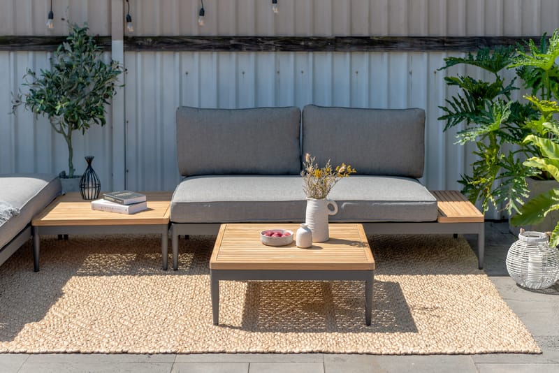 Soffbord för utomhusbruk TOPAZ soffbord 73 cm - magnesiumgrått - Utemöbler - Trädgårdsbord & Utebord - Soffbord utomhus & loungebord