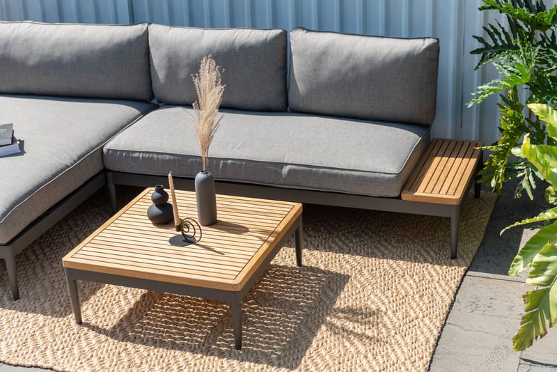 Soffbord för utomhusbruk TOPAZ soffbord 73 cm - magnesiumgrått - Utemöbler - Trädgårdsbord & Utebord - Soffbord utomhus & loungebord