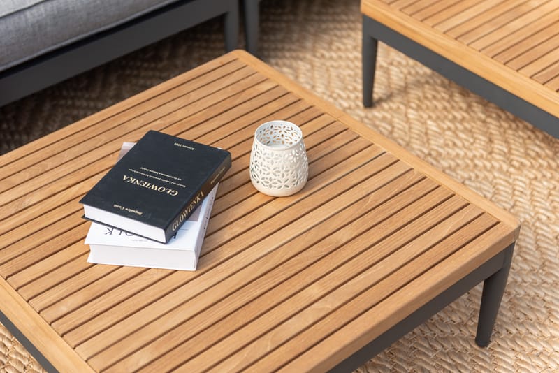 Soffbord för utomhusbruk TOPAZ soffbord 73 cm - magnesiumgrått - Utemöbler - Trädgårdsbord & Utebord - Soffbord utomhus & loungebord