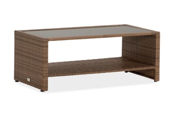 BAHAMAS Bord med Hylla 113x58 Sand