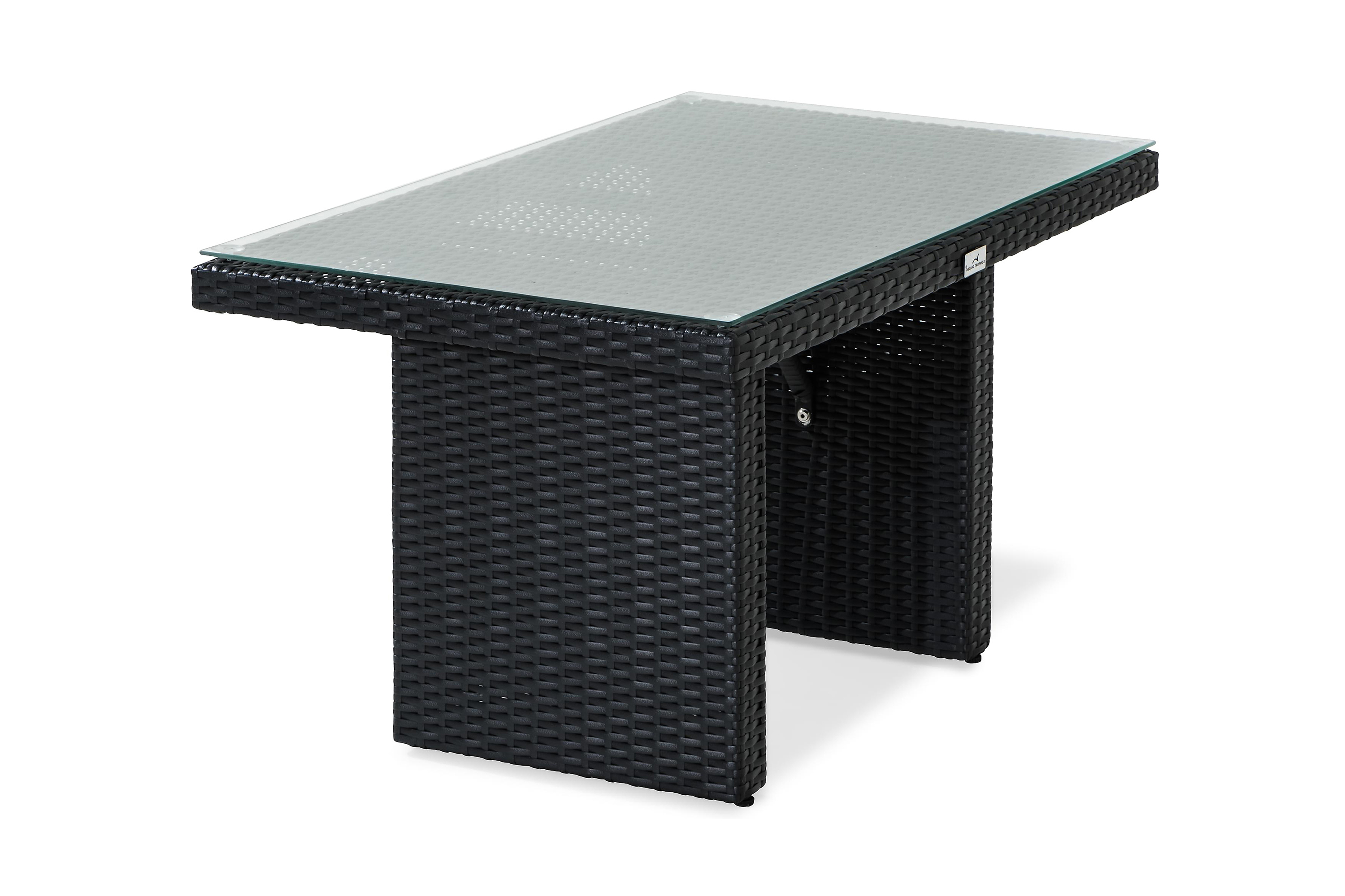 bahamas högt soffbord 100x60 svart -