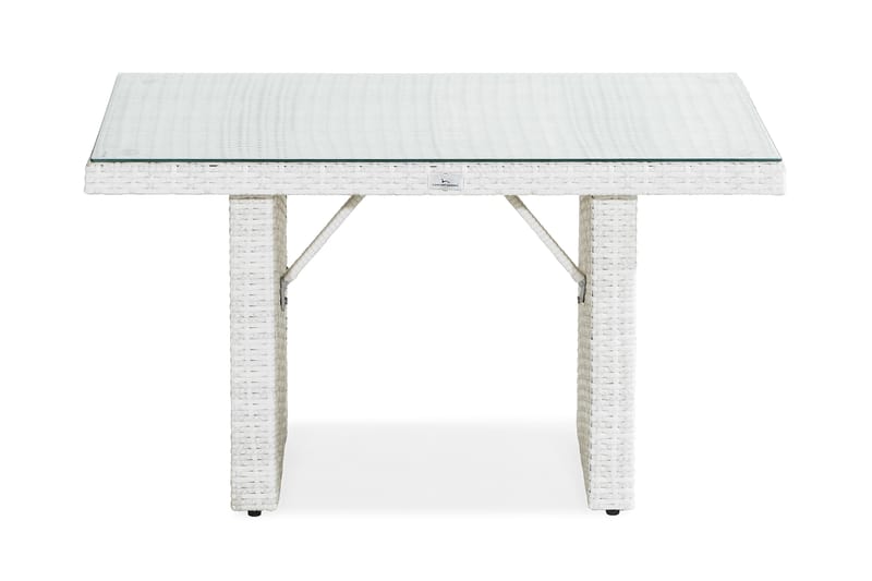 BAHAMAS Högt Soffbord 100x60 Vit - Utemöbler - Trädgårdsbord & Utebord - Soffbord utomhus & loungebord