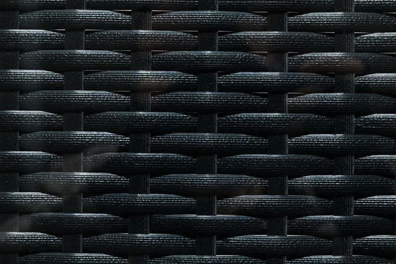 Bahamas Loungebord och Soffbord Utomhus 100 cm Konstrotting Glas - Svart - Utemöbler - Trädgårdsbord & Utebord - Soffbord utomhus & loungebord