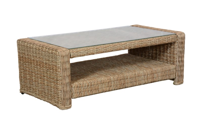 BRIDGEPORT Soffbord 56x111 cm Natur - Loungemöbler - Sidobord utomhus - Soffbord utomhus & loungebord