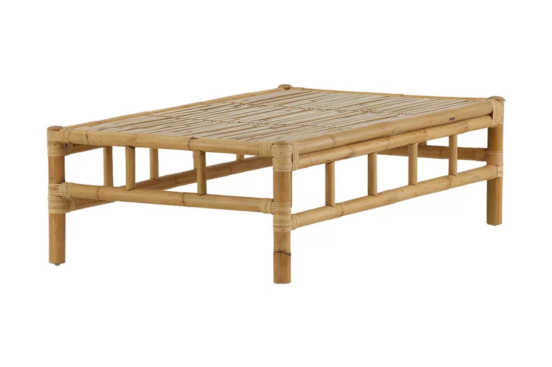 Cane Soffbord Utomhus och Utebord 120 cm Ljus Trä Bambu - Brun - Utemöbler - Trädgårdsbord & Utebord - Soffbord utomhus & loungebord