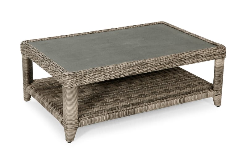 DALLAS Bord 110 Gråbeige - Loungemöbler - Sidobord utomhus - Soffbord utomhus & loungebord