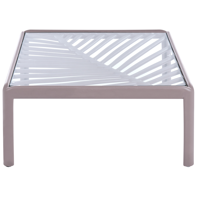 Soffbord utomhus Ferretti 69 cm - Grå/Beige - Utemöbler - Trädgårdsbord & Utebord - Soffbord utomhus & loungebord