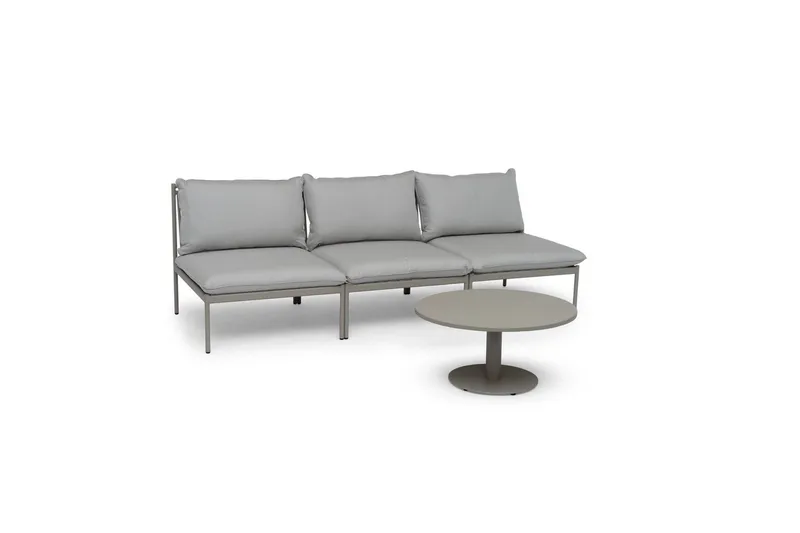 Soffbord Utomhus Hillerstorp Näsby Ø80 cm Sand, Sand