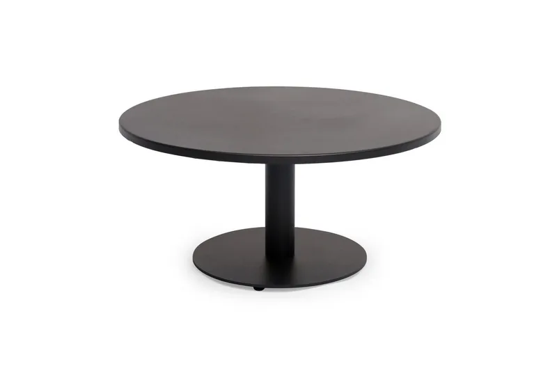 Soffbord Utomhus Hillerstorp Näsby Ø80 cm Svart, Svart