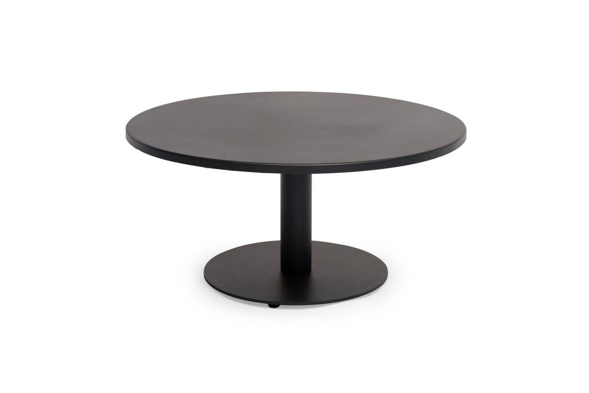 soffbord utomhus hillerstorp näsby ø80 cm svart - svart