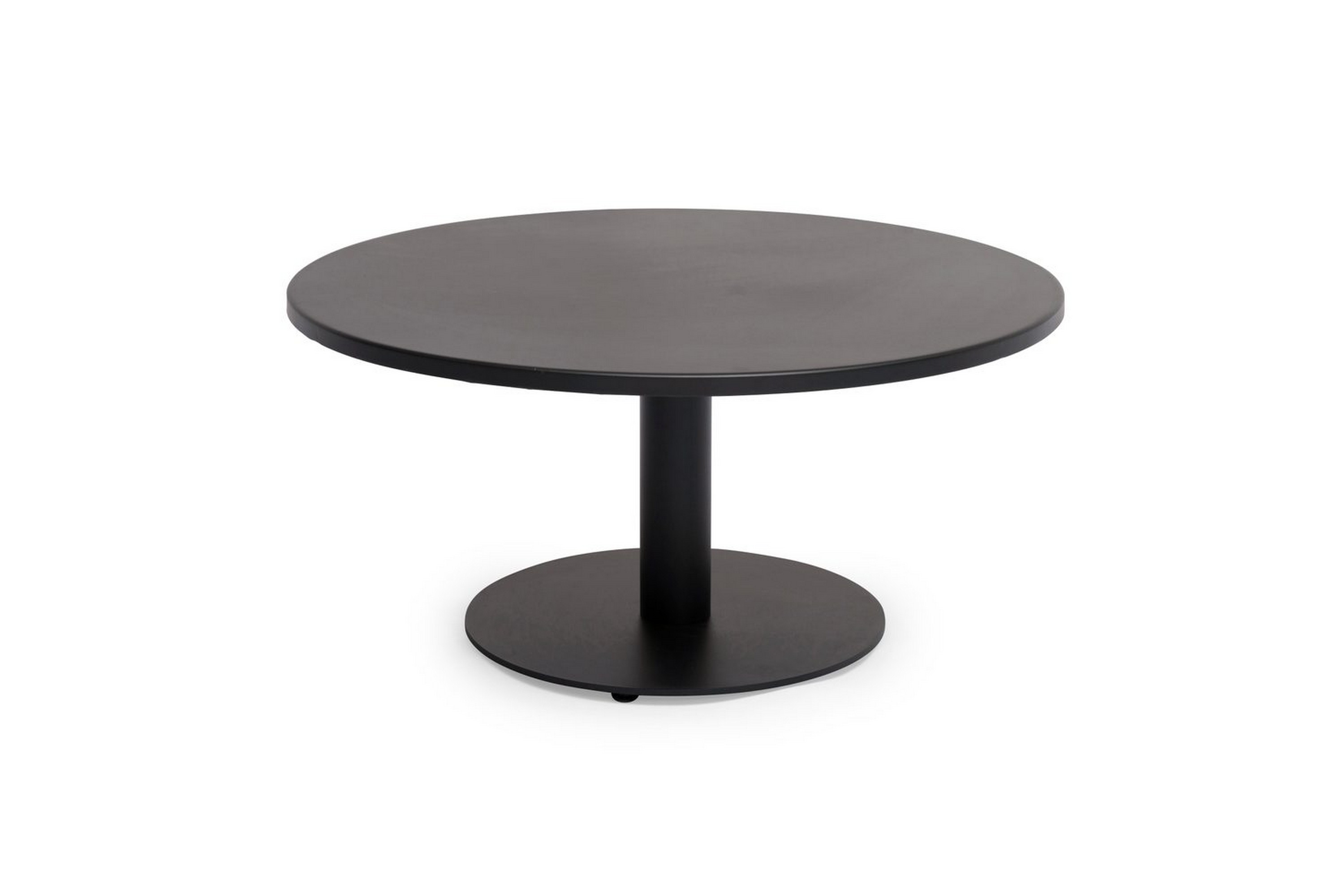 soffbord utomhus hillerstorp näsby ø80 cm svart - svart