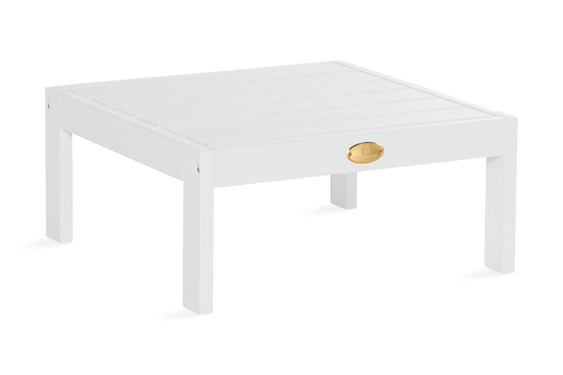 SJÖVIK Soffbord 69 cm Vit/Trä - Hillerstorp - Loungemöbler - Sidobord utomhus - Soffbord utomhus & loungebord