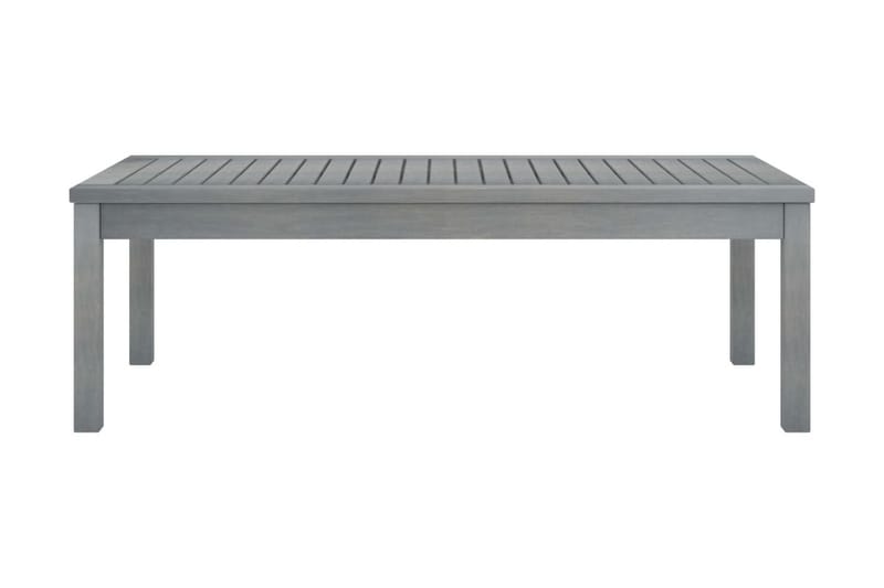 Soffbord 100x50x33 cm grått massivt akaciaträ - Grå - Soffbord utomhus & loungebord - Sidobord utomhus - Loungemöbler