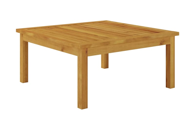 Soffbord för trädgården 63x63x30 cm massivt akaciaträ - Brun - Loungemöbler - Sidobord utomhus - Soffbord utomhus & loungebord