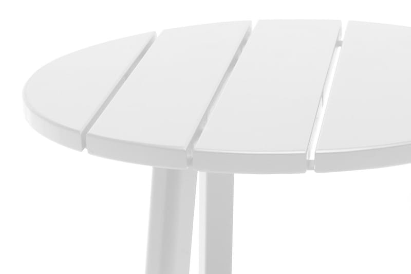 TENNESSE Bord 50 cm Runt Vit - Hillerstorp - Utemöbler - Trädgårdsbord & Utebord - Soffbord utomhus & loungebord