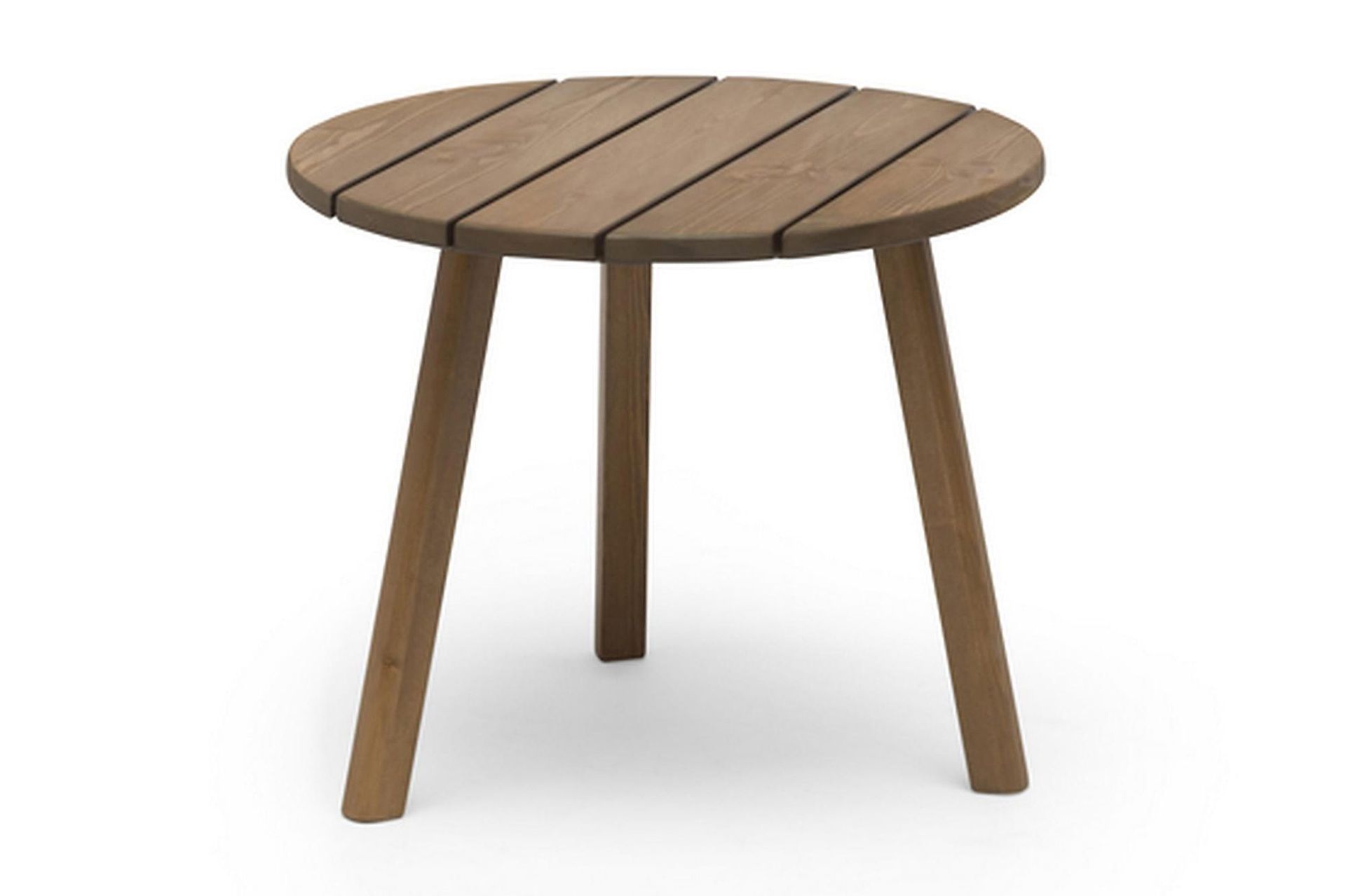 tennessee runt sidobord utomhus 50 cm trä furu - brun