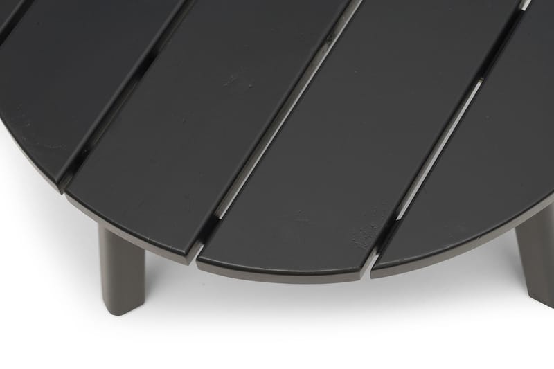 Tennessee Runt Sidobord Utomhus 50 cm Trä Furu - Svart - Utemöbler - Trädgårdsbord & Utebord - Soffbord utomhus & loungebord