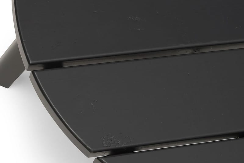 Tennessee Runt Sidobord Utomhus 50 cm Trä Furu - Svart - Utemöbler - Trädgårdsbord & Utebord - Soffbord utomhus & loungebord