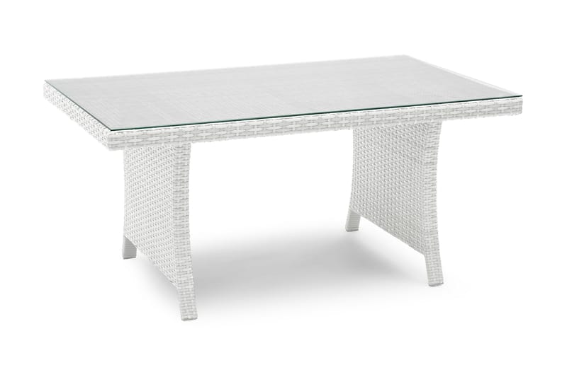WISCONSIN Loungebord Högt 120 cm Konstrotting/Vit, Hillerstorp