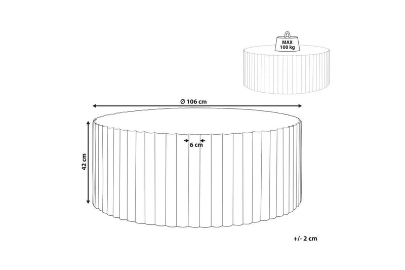 Soffbord Pozza - Utemöbler - Trädgårdsbord & Utebord - Soffbord utomhus & loungebord