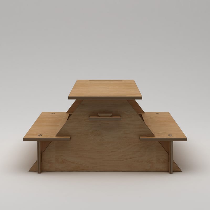 Somira Matbord utomhus 160 cm - naturligt trä - Utemöbler - Trädgårdsbord & Utebord - Picknickbord