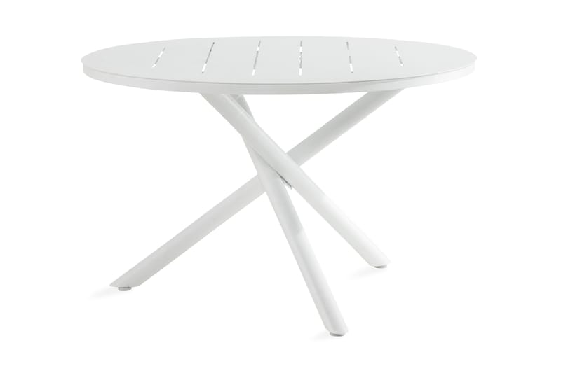SPACE Matbord 120 cm Runt Vit - Vit - Matbord ute