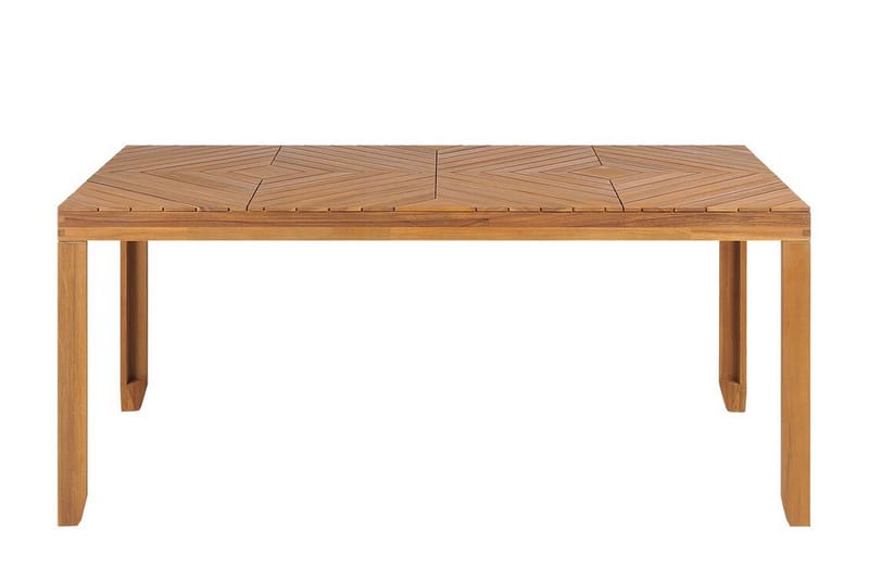 TAVIANO Matbord Utomhus 90x180 cm Ljusbrun - Utemöbler - Trädgårdsbord & Utebord - Matbord ute