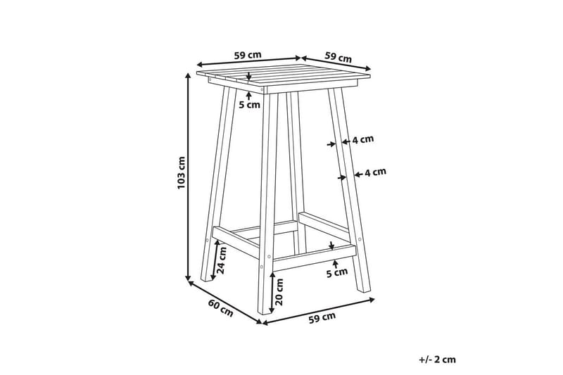 Trädgårdsbord Adirondack Grå - Grå - Utemöbler - Trädgårdsbord & Utebord - Sidobord utomhus