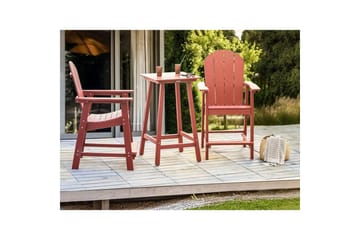 Trädgårdsbord Adirondack Röd - Röd - Utemöbler - Trädgårdsbord & Utebord - Sidobord utomhus