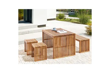 Trädgårdsbord Bellano 120x70x70 cm - 120x70x70 cm - Utemöbler - Trädgårdsbord & Utebord - Matbord ute