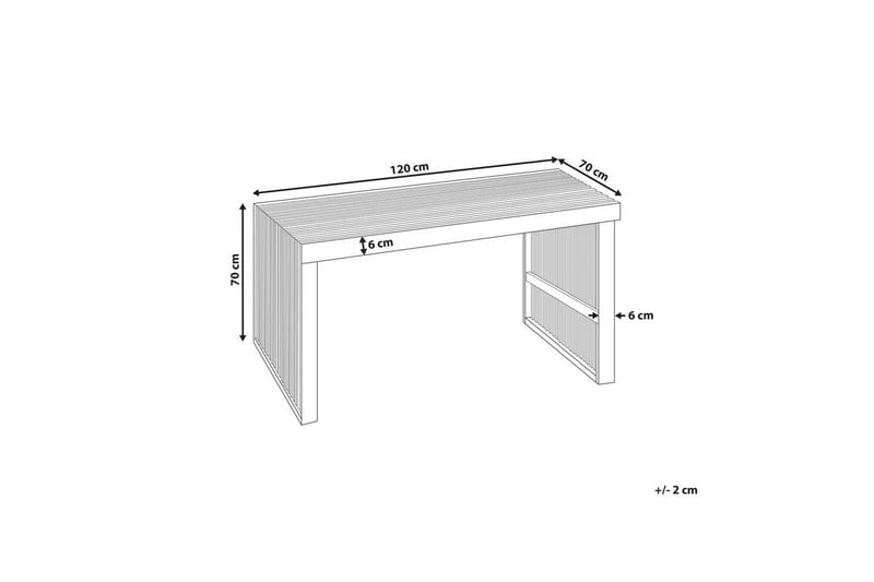 Trädgårdsbord Bellano 120x70x70 cm - 120x70x70 cm - Utemöbler - Trädgårdsbord & Utebord - Matbord ute