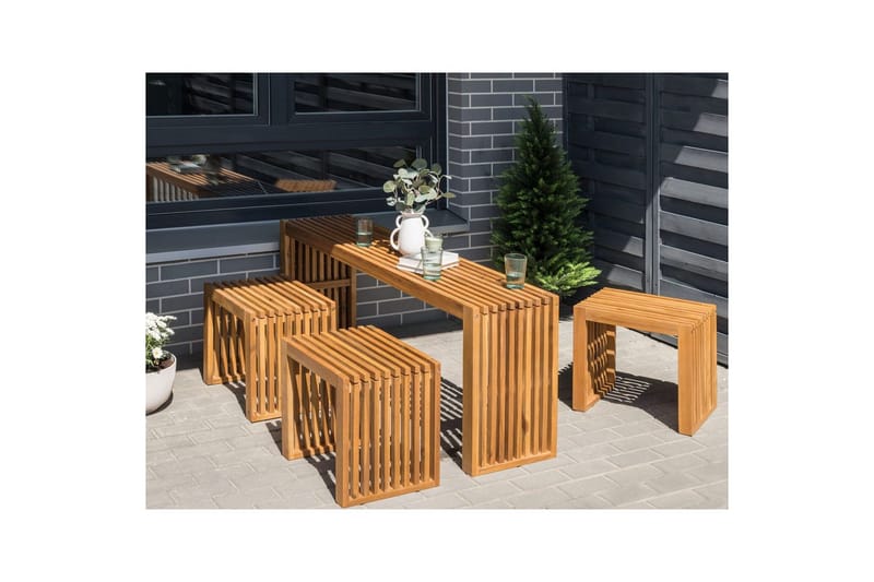 Trädgårdsbord Bellano 150x35x60 cm - 150x35x60 cm - Utemöbler - Trädgårdsbord & Utebord - Matbord ute