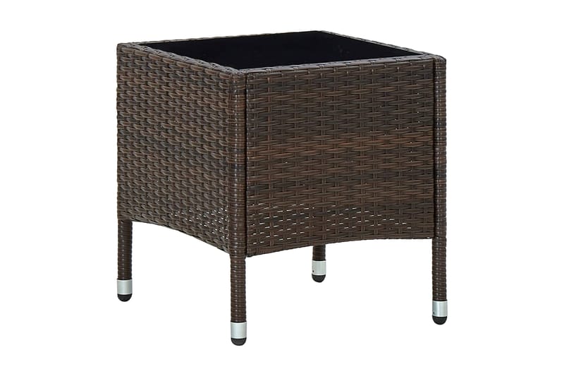 Trädgårdsbord brun 40x40x45 cm konstrotting - Brun - Utemöbler - Trädgårdsbord & Utebord - Matbord ute