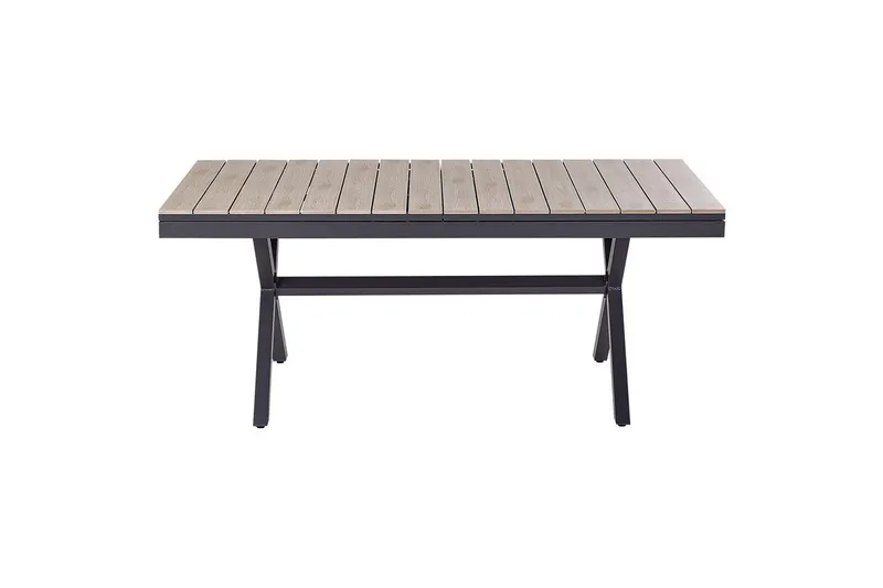 Trädgårdsbord Fanes Ljus trä/grå - Ljus trä/grå - Utemöbler - Trädgårdsbord & Utebord - Matbord ute