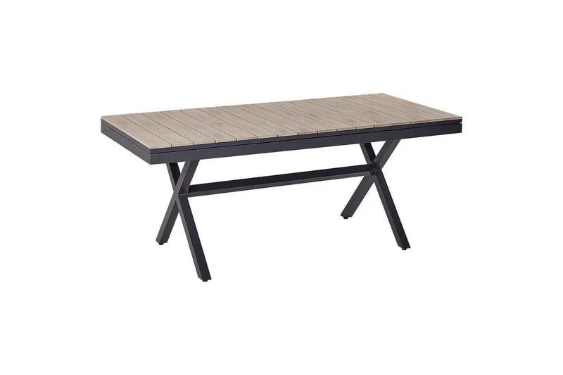 Trädgårdsbord Fanes Ljus trä/grå - Ljus trä/grå - Utemöbler - Trädgårdsbord & Utebord - Matbord ute