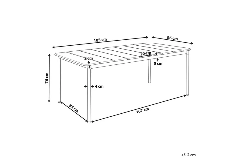 Trädgårdsbord Flavia - Utemöbler - Trädgårdsbord & Utebord - Matbord ute