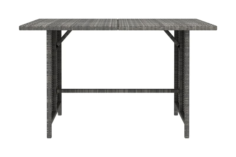 Trädgårdsbord grå 110x70x65cm konstrotting - Grå - Utemöbler - Trädgårdsbord & Utebord - Matbord ute