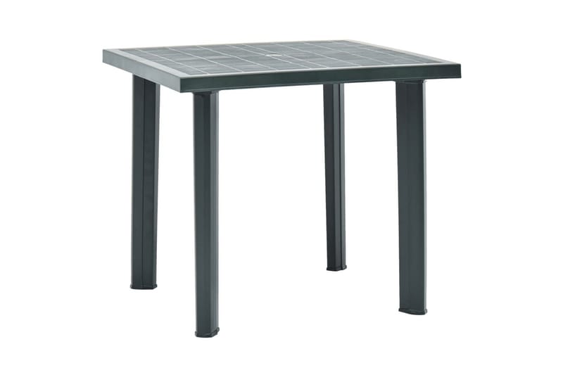 Trädgårdsbord grön 80x75x72 cm plast - Matbord ute