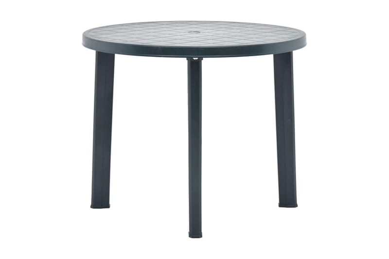 Trädgårdsbord grön 89 cm plast - Matbord ute