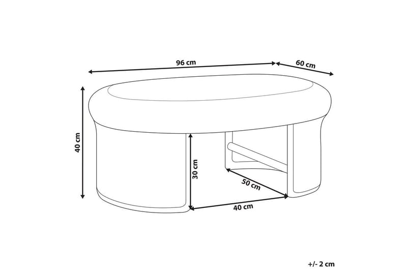 Trädgårdsbord Livadeia - Utemöbler - Trädgårdsbord & Utebord - Soffbord utomhus & loungebord