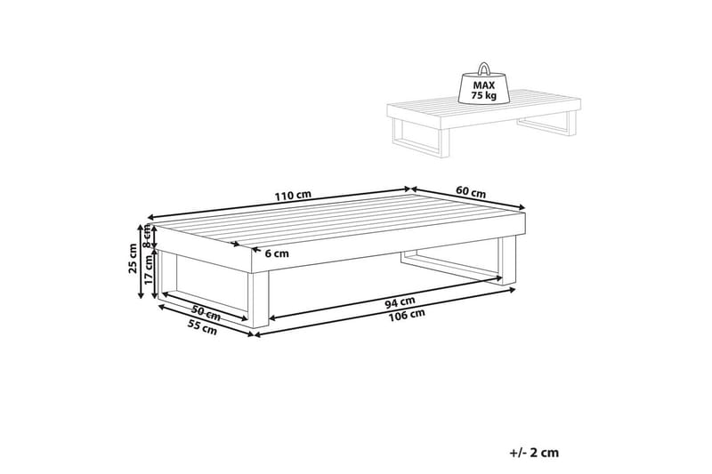 Trädgårdsbord Marettimo - Utemöbler - Trädgårdsbord & Utebord - Soffbord utomhus & loungebord