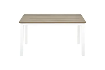 Trädgårdsbord Messina Ljus trä/vit, 52x96x50 cm - Ljus trä/vit, 52x96x50 cm - Utemöbler - Trädgårdsbord & Utebord - Matbord ute