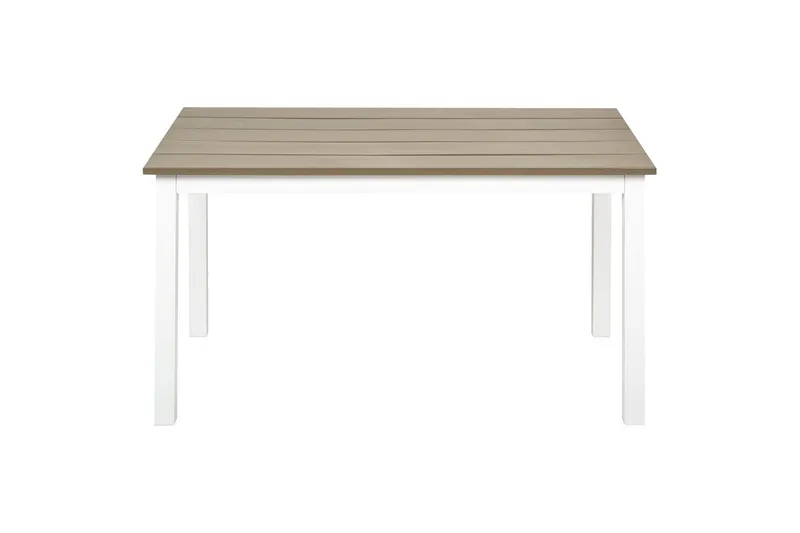 Trädgårdsbord Messina Ljus trä/vit, 52x96x50 cm - Ljus trä/vit, 52x96x50 cm - Utemöbler - Trädgårdsbord & Utebord - Matbord ute