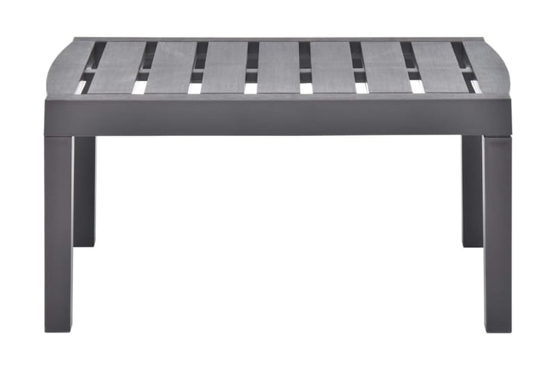 Trädgårdsbord mocka 78x55x38 cm plast - Grå - Matbord ute