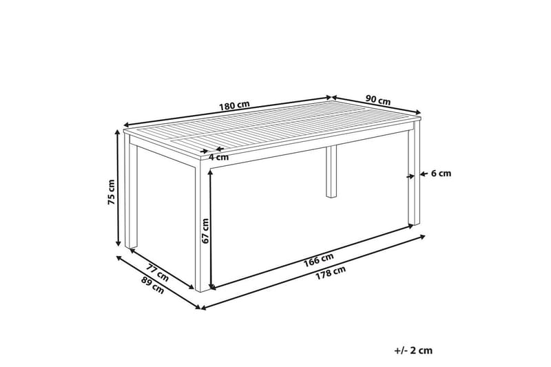 Trädgårdsbord Ombriano - Utemöbler - Trädgårdsbord & Utebord - Matbord ute
