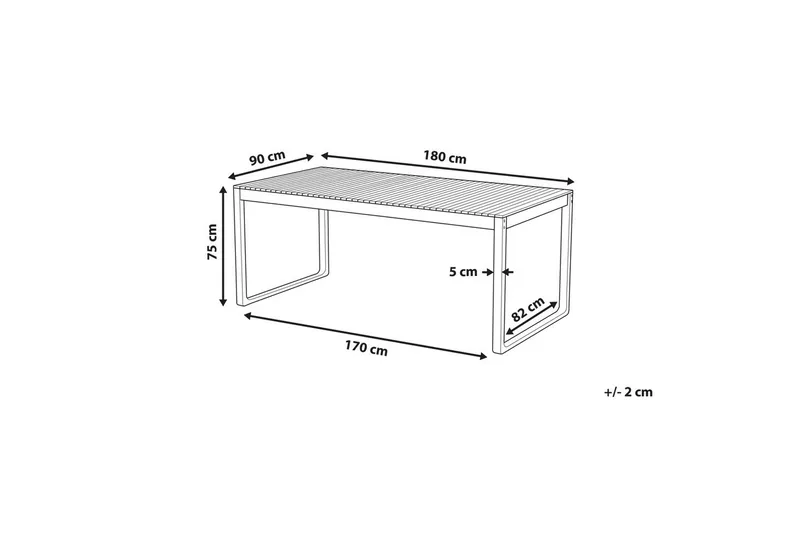 Trädgårdsbord Sassari Ii - Utemöbler - Trädgårdsbord & Utebord - Matbord ute