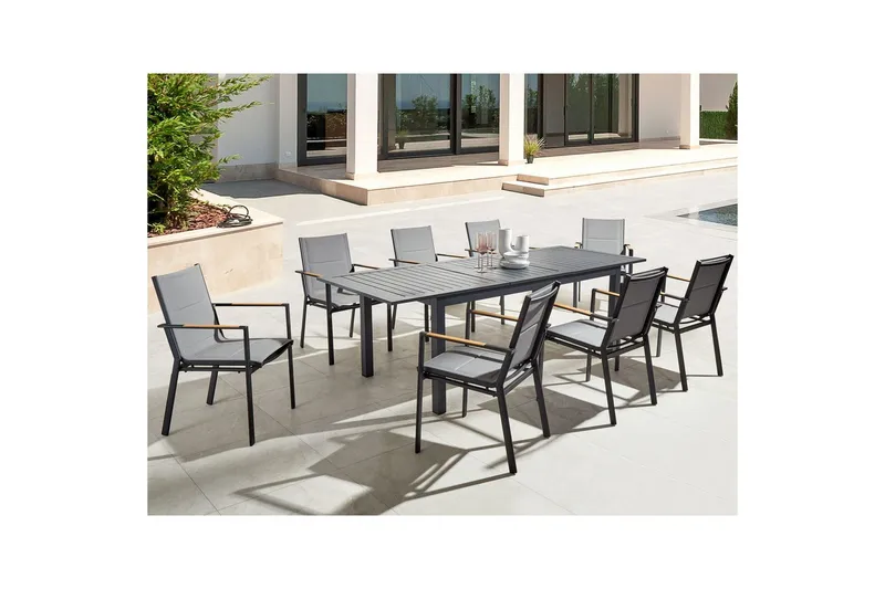 Trädgårdsbord Skaloma Grå - Grå - Utemöbler - Trädgårdsbord & Utebord - Matbord ute