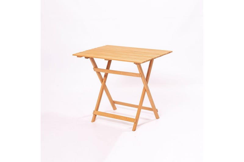 Trädgårdsbord & stolar (3 delar) Rathore Kräm - Cremevit - Utemöbler - Balkong - Balkongmöbler - Balkonggrupper