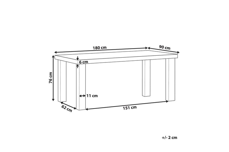 Trädgårdsbord Taranto - Utemöbler - Trädgårdsbord & Utebord - Matbord ute